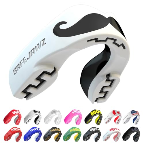 SAFEJAWZ Mo Mouth Guard, Youth Dual Layer Mouthguard with Case - color: Mo, size: Junior (<11)
