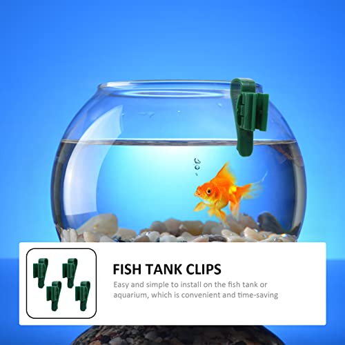 POPETPOP 4pcs Aquarium Hose Clips Multifunctional Fish Tank Mount Holders for Inlet and Outlet Pipes Securely Fixes Tubes and Wires Suitable for Aquariums