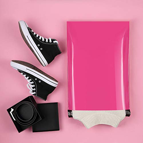 UCGOU Poly Mailers 14.5x19 Inch Hot Pink 100 Pack Large Shipping Bags #7 Strong Thick Mailing Envelopes Self Sealing Adhesive Waterproof and Tear Proof Shipping Bags for Clothes - color: Hot Pink, size: 14.5x19" 100PC