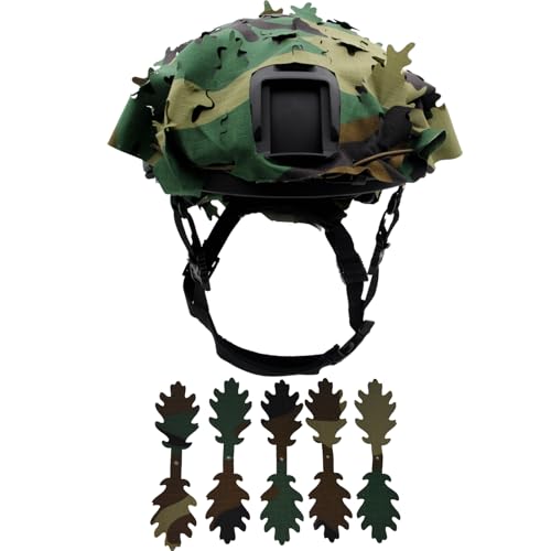 Tactical Helmet Cover Breathable Mesh Camo Camouflage Helmet Cover Great for Tactical Military Gear Combat Fast Helmet - color: US4