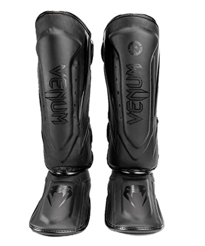 Venum Venum Elite Evo Shin Guards - color: Black/Black, size: Medium