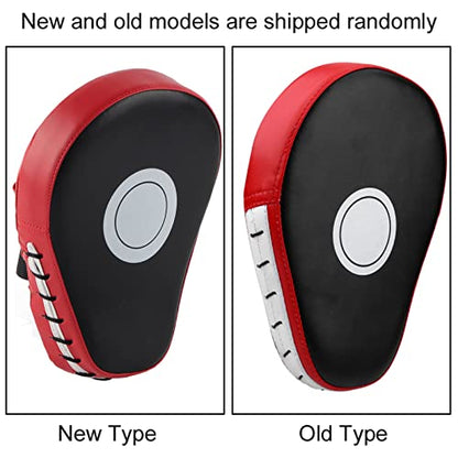 1PCS Boxing Pads PU Leather Punching Kicking Palm Hook and Jab Strike Pads Target Gloves for Focus Training of Karate Muay Thai Kick Boxing