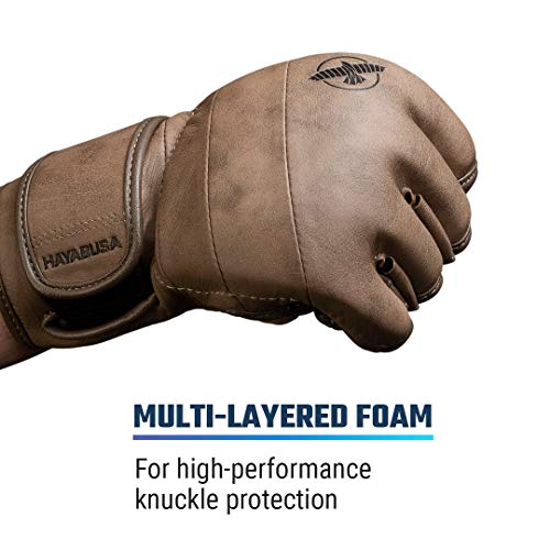 Hayabusa T3 LX Leather 4oz MMA Fight Gloves for Men & Women - size: Medium