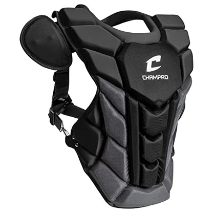 Champro Optimus Pro Plus Chest Protector - color: Black, size: Intermediate (15.5")