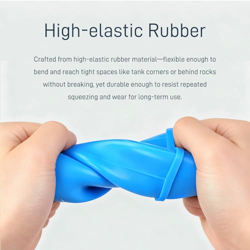 Aquarium Feeder Pipette with Dual Scale & Safe Rubber Tip, Multi-Function Fish Tank Siphon for Cleaning, Feeding and Water Changing - 17.72 Inch - size: 17.72 inch