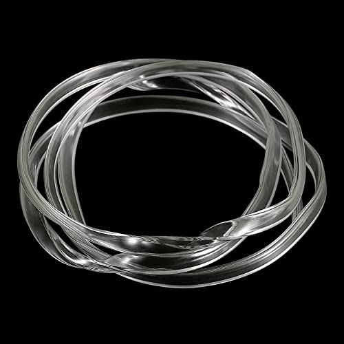 uxcell U Channel Edge Trim, 4.9ft Length Soft Rubber Guard Seal Strip Edge Protector Fit for 2-3mm Edge, (25/64" W x 15/64" H) Clear - size: 25/64"x 15/64"x 4.9ft