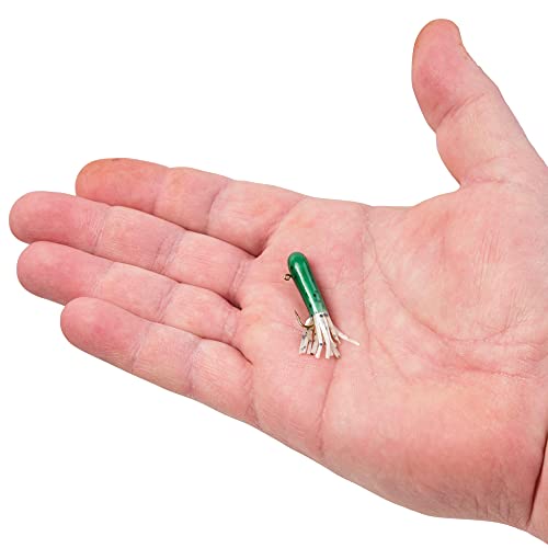 Berkley PowerBait Pre-Rigged Atomic Tubes Fishing Soft Bait - color: Glow, size: 1/32 oz