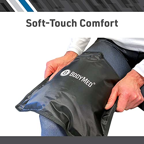 BodyMed Reusable Gel Ice Pack Cold Compress (2-Pack) for Back, Shoulder, Neck, & Knee - Professional Grade Cold Therapy for Injuries, Aches, Swelling, Bruises, Sprains - 12 in. x 7 in. (Half) - size: 12 in × 7 in (Half) (Pack of 2)