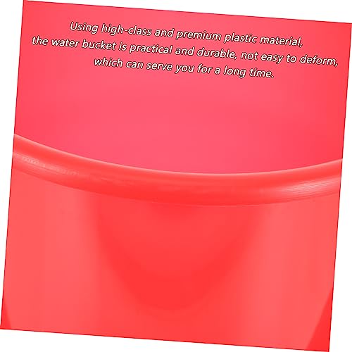 5L Plastic Bucket with Handle for Household Cleaning Gardening and Pet Care - Lightweight Multipurpose Water Pail for Indoor and Outdoor Use