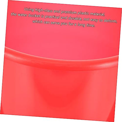 5L Plastic Bucket with Handle for Household Cleaning Gardening and Pet Care - Lightweight Multipurpose Water Pail for Indoor and Outdoor Use