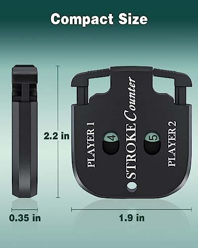 GreenHaven Mini Golf Score Shot Stroke Counter Clicker Key Chain 2 Pack