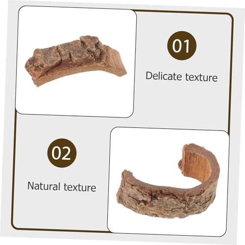 Natural Pecan Wood Bark Sheets 100g for DIY Terrarium Background, Reptile Habitat Decor, Fish Tank and Snake Enclosure Backdrop