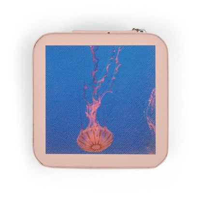 3dRose Jellyfish, Monterey Bay Aquarium, California - US05 DFR0360 - David R. Frazier Jewelry Travel Case Pink