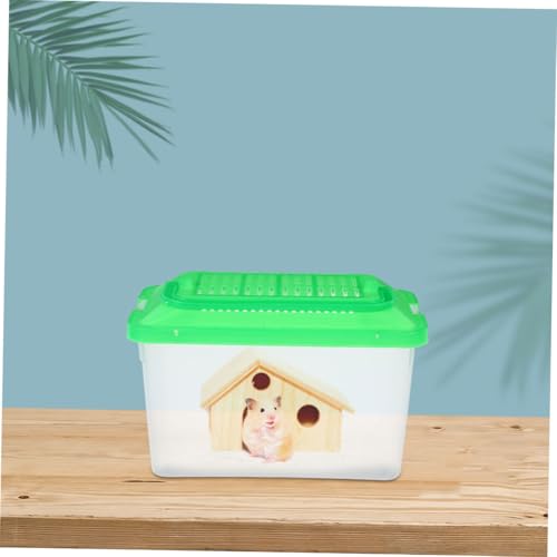 Happyyami 2pcs Portable Reptile Feeding Case Breeding Box for Small Pets Fish and Turtles Lightweight and User-Friendly Design for Travel and Transportation