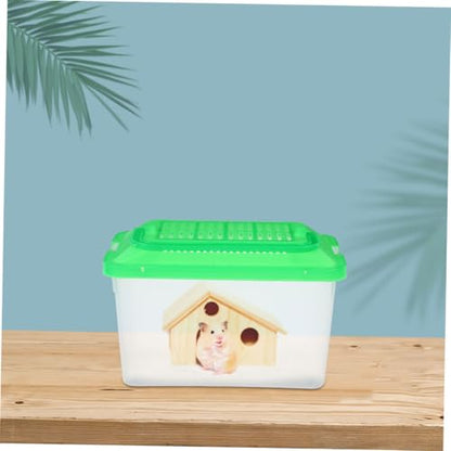 Happyyami 2pcs Portable Reptile Feeding Case Breeding Box for Small Pets Fish and Turtles Lightweight and User-Friendly Design for Travel and Transportation