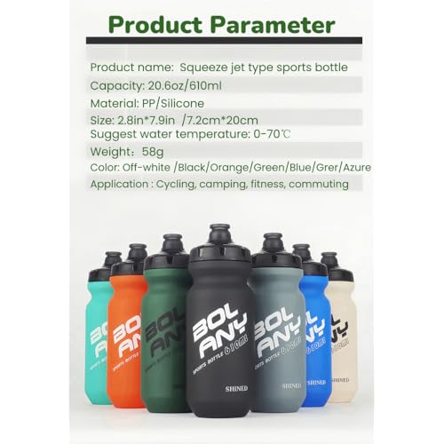 20oz Lightweight Sports Water Bottle PP Material BPA Free Squeeze Jet Straight Drink Cup Portable Outdoor Cycling Bottle (Green) - color: Green