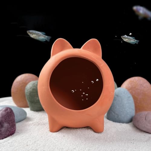 Pleco Shrimp Breeding Cave Betta Fish Tank Accessories Cute Ceramic Fish Tank Ornament Fish Hideout for Aquarium Decoration