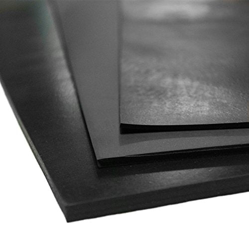 Rubber-Cal Neoprene - Commercial Grade - 45A - Soft Rubber Sheet Rolls - 1/8" Thick x 36" Width x 12" Length - size: 36" x 12"