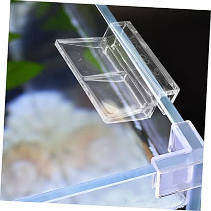 Happyyami 10pcs Acrylic Fish Tank Cover Brackets Support for Aquarium Lids for Turtle and Snake Tanks Quality Water Resistant Holders