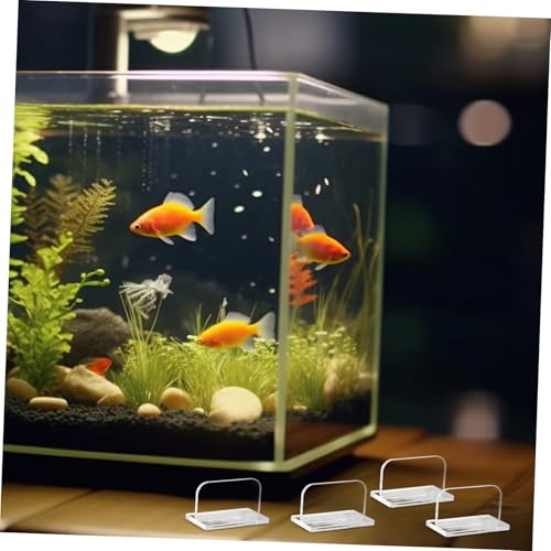 BESPORTBLE 4pcs Fish Tank Cover Handles Acrylic Replacement Lid Holders for Aquariums Easy Installation Prevents Finger Injuries Aquarium Accessories