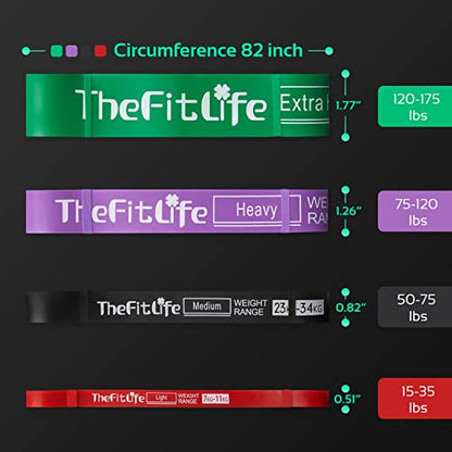 TheFitLife Pull Up Assistance Bands Heavy Duty Resistance Bands for Workout - color: Purple