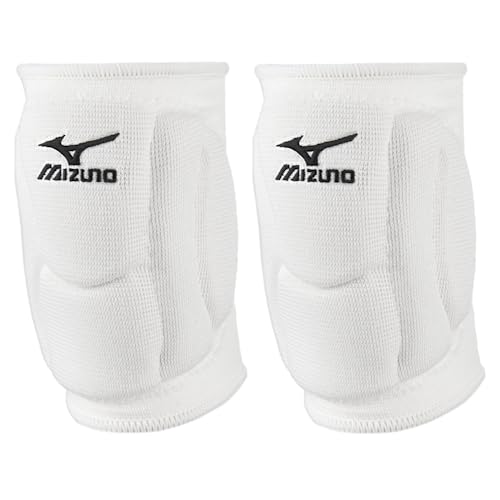 Mizuno Elite 9 SL2 Volleyball Kneepad, White, Small - color: White, size: Small