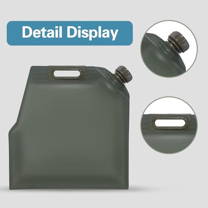 Agatige Fuel Bag for Gasoline, TPU Leakproof Portable Handheld Vehicle Oil Transfer Bag Gasoline Container for Drivers Motorcycles SUVs Road Trips (10L) - style: 10l