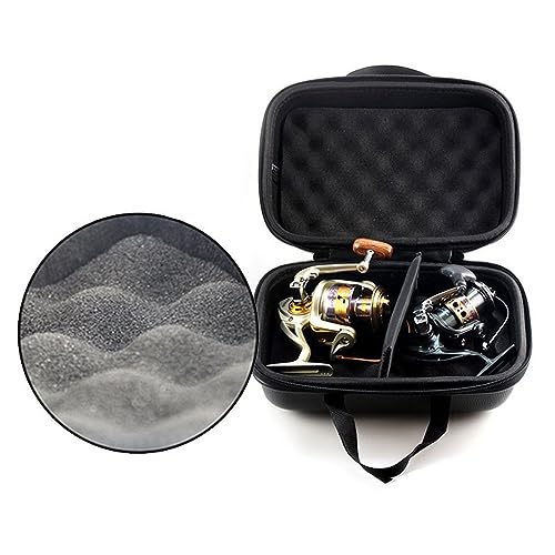 Fishing Reel Bag, Portable Shockproof Waterproof Fishing Reel Protective Case for Baitcasting Drum Spinning Raft Reels(Inner size: 10.23 * 6.69 * 5.11inches) - size: L