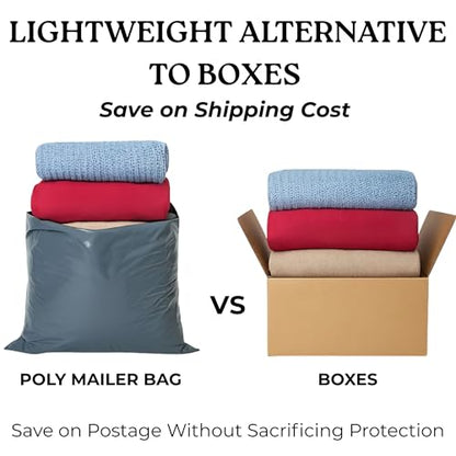 Large Shipping Bags | Jumbo Poly Mailers for clothes | Strong Thick Mailing Bags with Self Adhesive | Self Sealing Shipping Envelopes (17x24-10 Bags) - size: 17x24 - 10 Bags