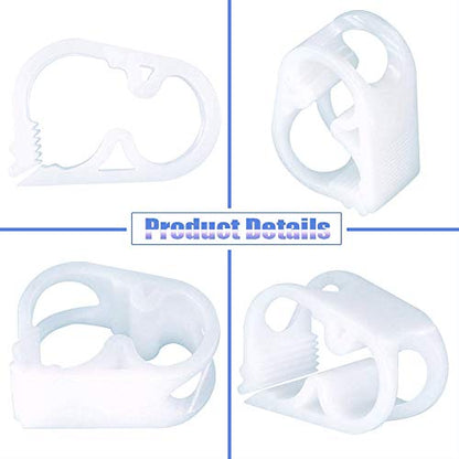 Plastic Tube Tubing Clamps, 1/2"-3/4" Tube OD Shut Off Hose Clamp Water Flow Control Tube Clip Pipe for Beer Bottle and Infusion Bottle for (Pack of 2) - size: Max-1/2“-3/4”