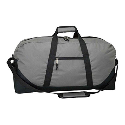 DALIX 25" Big Adventure Large Gym Sports Duffle Bag (Black Grey Navy Blue Red Camo) - color: Gray