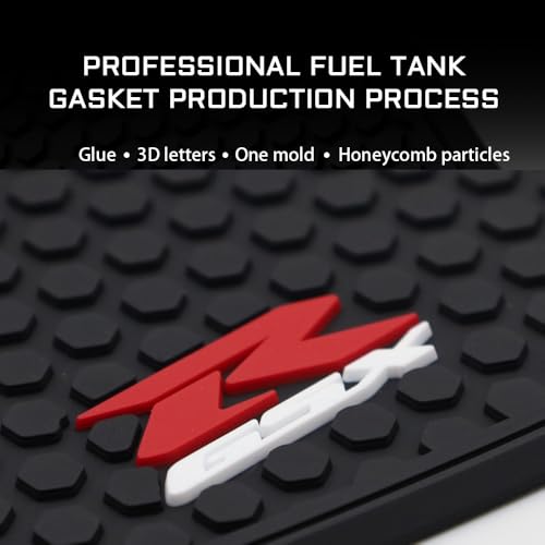 Motorcycle Accessories Side Fuel Tank Pad Protector Stickers Decal Gas Knee Grip Traction Pad for GSXR600 GSXR750 GSX-R 600 750 2006 2007, PVC Rubber Material, Black