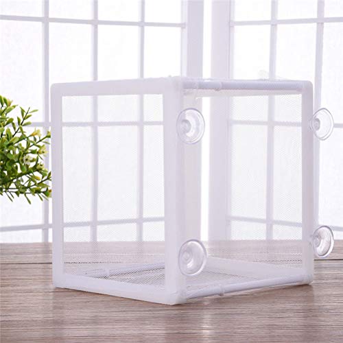 POPETPOP Fish Incubator Mesh Fish Ghost Shrimp Breeding Net Aquarium Drip Acclimation Kit Hatchamals Incubators Hatchinals Acclimation Net Brine Shrimp White Dripping