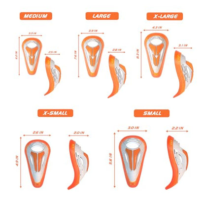 DRSPORTS Flex Cup D3O Impact Shield, Men’s Athletic Cup with Ergonomic Comfort, Groin Protector for Football, MMA, Boxing, Rugby and Baseball, Sports Protective Cup for High-Contact Training (XS–XL) - size: Small