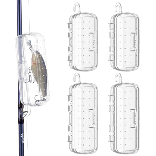 KastKing Bait Kapsule – Lure Cover with Vent Holes, Protects Hooks, Multiple Sizes (S, M, L, Jumbo,Drop Shot) - Multiple Attachments for Freshwater & Saltwater Fishing Gear. Patent Pending.