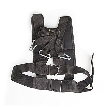 Adjustable Sled Resistance Band Harness with Padded Shoulder Strap
