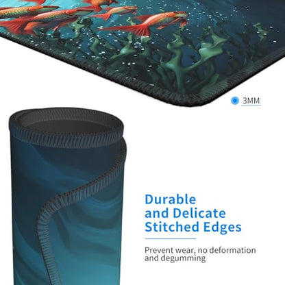 Mouse Pad Washable Mousepad with Non-Slip Rubber Base Fish Aquarium Mouses Mat for Laptop Desk Pad Gaming Mousepad for Office Computer Home 10x12Inch - color: Fish Aquarium