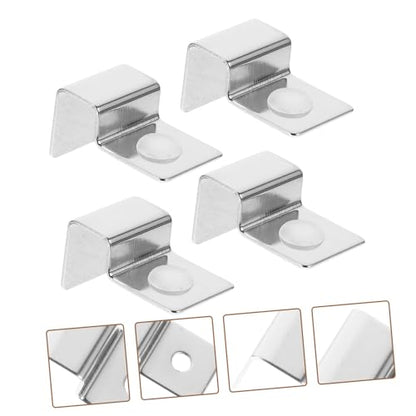 Quick Assembly Aquarium Clips Fish Tank Glass Cover Bracket Stainless Steel Support Holders 10mm for Easy Water Change