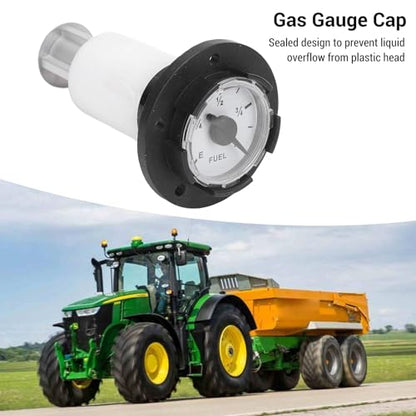 Gas Gauge Cap High Accuracy Temperature Sealed Mechanical Fuel Cap Meter with for Yachts Cars Trucks ATVs (100mm) - size: 100mm