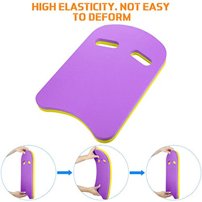 Kickboard Swimming Training Kick Board U Design Summer Aid Float Equipment EVA Foam with Integrated Hole Handle for Water Pool Accessories - color: Orange, Green, Purple