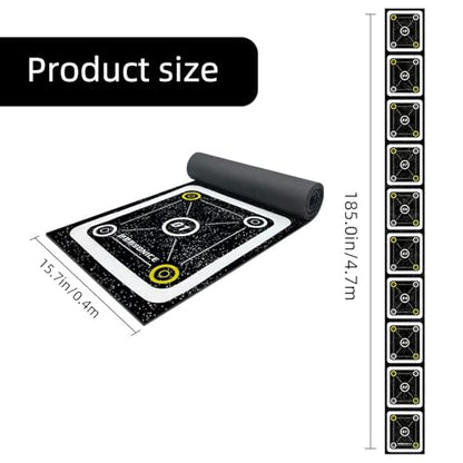 Rubber Agility Ladder Non-Slip Speed Agility Training Ladder Pad for Soccer Football Footwork, Workout Ladder for Soccer Football Tennis Boxing Training, Agility Training Equipment - size: 15 ft