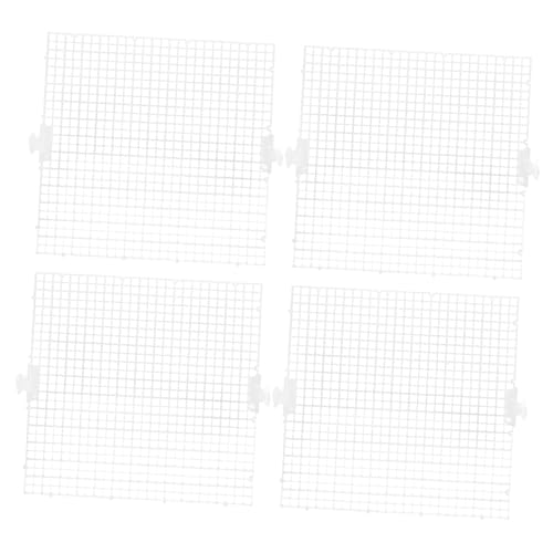 Abaodam 8pcs Aquarium Isolation Board Aquarium Divider Small Fish Tanks Accessories Fish Tank Divider Adjustable Large Clear Substrate Water Breeding Lattice Plate PVC Transparent