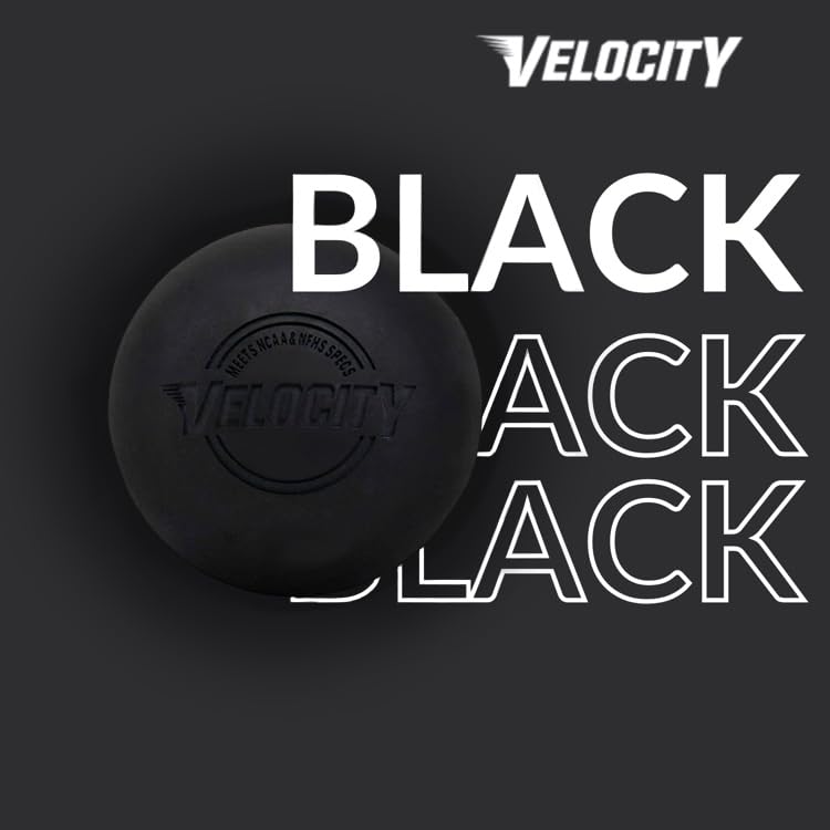 Velocity Lacrosse Balls - 60 and 120 Packs - for Practice, Official NFHS and College Approved Size - color: Black, size: 120 Balls, style: Practice Ball