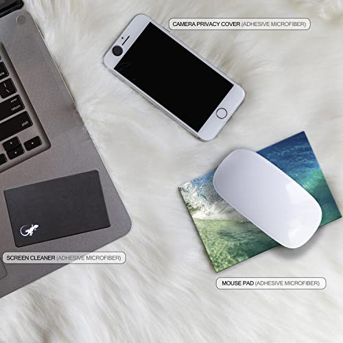 Adhesive Mouse Pad - Peel and Sticks to Any Surface - Travel Mouse Pad, Sticky for Any Surface - Excellent Tracking - Beach Barrel Wave - color: BEACH - BARREL WAVE