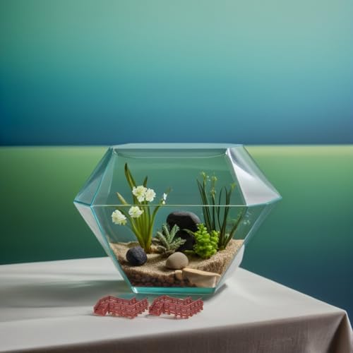 ibasenice 4pcs Micro Landscape Ornaments Aquarium Statue Decorations Z-Shaped Bridge and Mini Arch for Fish Tank Landscaping Asian Bonsai Fairy Garden Figures