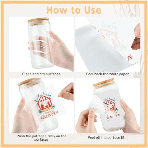 UV DTF Transfers Sticker - 20 Sheet Inspirational Bible UV DTF Cup Wrap, Christian Scripture Stickers for Glass, Religious Faith Decals, DIY Crafts for Prayer Groups Believers - color: Multi616