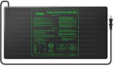 iPower 2-Pack 10" x 20" and 48" x 20" Seedling Heat Mats for Plant Germination and Hydroponics