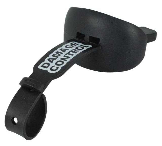 DAMAGE CONTROL Pacifier Football Mouth Guard – Permanent Strap – Black - color: Black