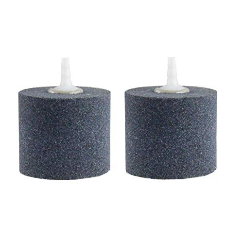 AQUANEAT Aquarium Air Stones 2x2 inch 2 Pack, Aerator Bubble Diffuser, Air Pump Accessories for Hydroponic, Pond, Aquarium Fish Tank