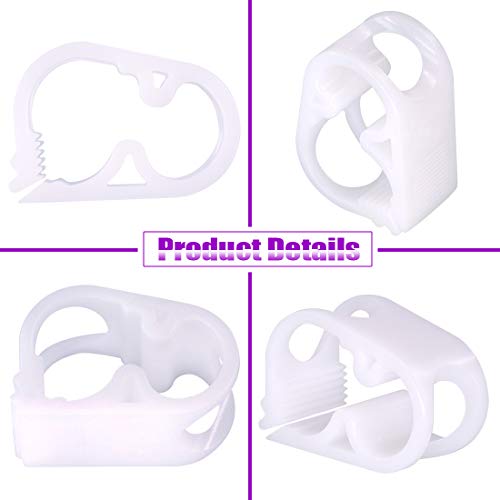 Swpeet 40Pcs 4 Sizes Plastic Tube Clamps Kit, Shut Off Hose Clamp Tube Clip Pipe Hose Flow Perfect for Control Wine Beer Bottle and Infusion Bottle